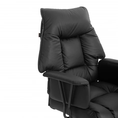 Кресло Линкольн Металбл/Lincoln Metalbl кож/зам, черный, 36-6 Tetchair 25686