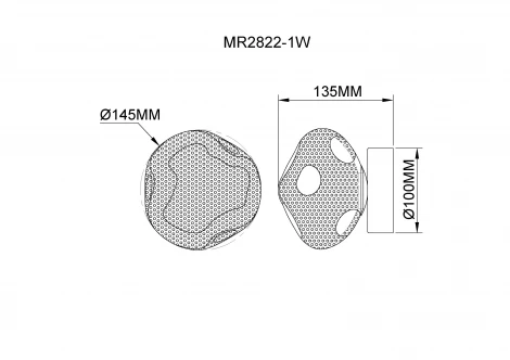 Настенный светильник MyFar Асмунд MR2822-1W