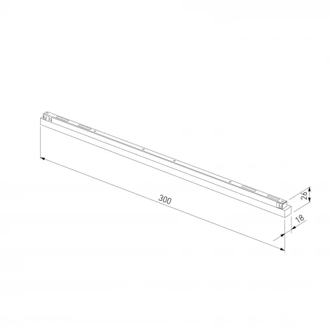 Трековый светильник магнитный светодиодный 12W 48V 4000K (никель) Elektrostandard Line Magnetic 85526/01