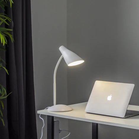 Интерьерная настольная лампа Uniel TLD-562 White/LED/360Lm/4500K/Dimmer (220V, диммер, сенсорный выключатель)