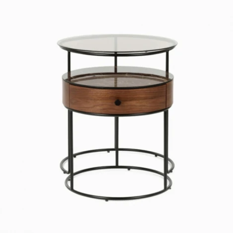 Набор кофейных столиков Double Round Cosmo 334461 (CT-0027AB)