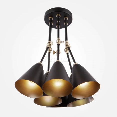 Потолочная люстра Eurosvet Nigella 70052/6 черный/золото