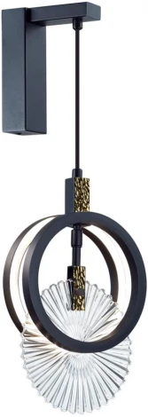 Настенный светильник Odeon Light Mercury 5421/17WL черный/золото/металл/стекло LED 17W 3000K (220V)