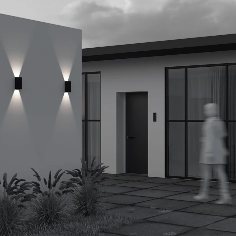 Настенный уличный светильник светодиодный Maytoni Outdoor Drape O525WL-L10B3K