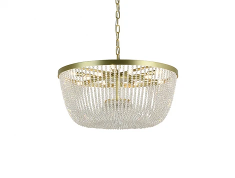Подвесная люстра хрустальная Newport 8320 8320/60 C euromat.gold