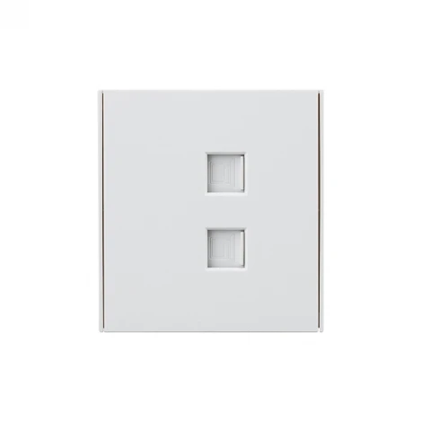 Розетка компьютерная двойная RJ45+RJ45 кат6 с/у жемчуг Kranz Strong KR-78-0725-4