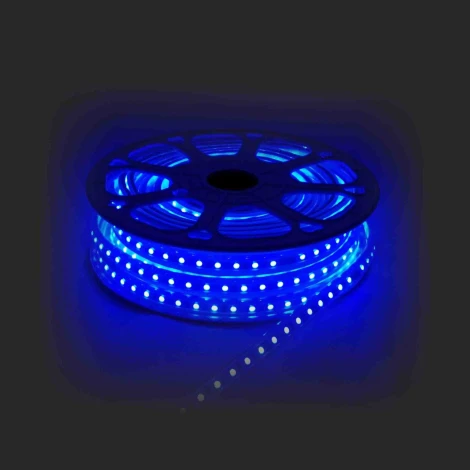 Светодиодная лента 220В 12Вт/м SMD5050 60д/м IP65 белый шнур ПВХ с прозрачным рассеивателем 16х7мм, 15м с аксессуарами, RGB Apeyron 10-51