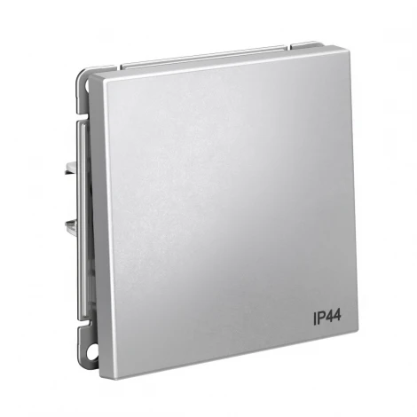 Переключатель одноклавишный (алюминий) Systeme Electric GAL440361