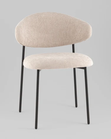 Стул Evan шенилл бежевый Stool Group УТ000042349