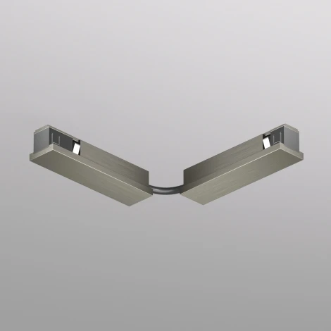 Коннектор для трека Denkirs Shine Base TR5724-DN 90° стена-потолок с поворотом трека под произвольным углом, темный никель (48V)
