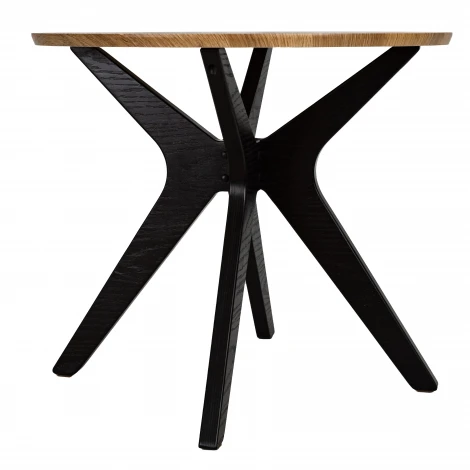 Стол журнальный Сабин 1 дуб вотан/черный Mebelik 009751