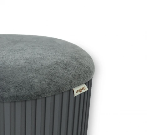 Пуф Sheffilton SHT-B24 графит/тёмно-серый 7501155304