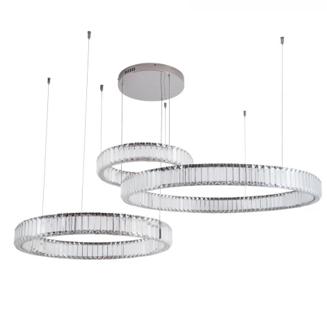 Подвесной светильник Divinare Renata 1135/02 SP-90 (LED, 220V, хрусталь, на тросе, кольцо)
