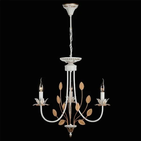 Подвесная люстра Eurosvet Flora 60023/3 белый с золотом