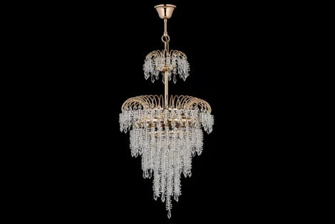 Подвесная люстра Arti Lampadari Sardinia E 1.5.40.105 G (220V, хрусталь, на цепи)