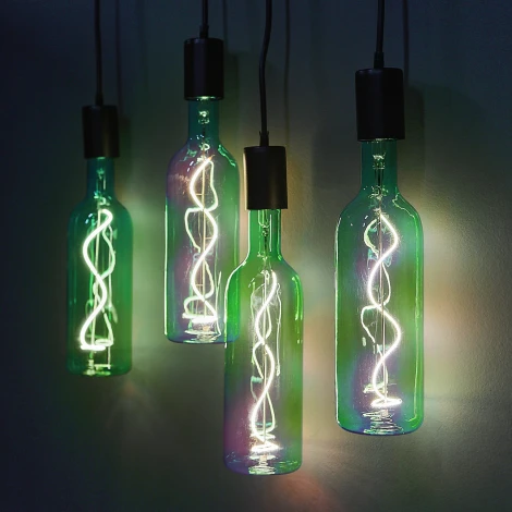 Лампочка светодиодная Uniel LED-SF21-5W/SOHO/E27/CW GREEN GLS77GR