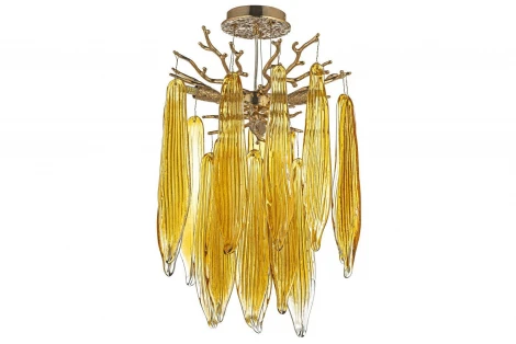 Подвесная люстра хрустальная Dio D`arte Tavenna Gold Tavenna H 1.5.32.124 G (220V, на тросе)