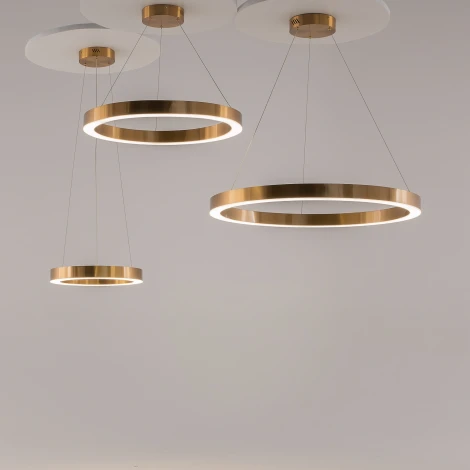 Подвесной светильник Saturno MOD415PL-L60BS4K (LED, 220V, на тросе, кольцо)