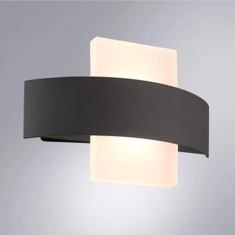 Настенный светильник светодиодный уличный Arte Lamp CROCE A1444AL-1BK