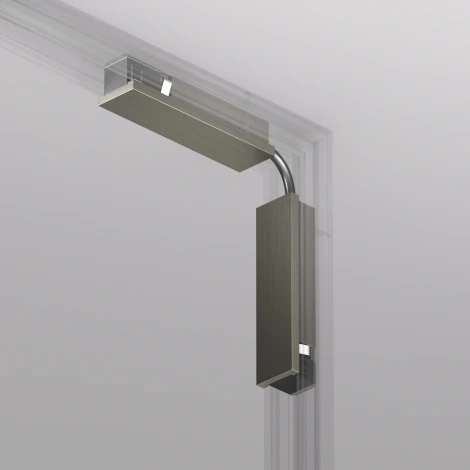 Коннектор для трека Denkirs Shine Base TR5724-DN 90° стена-потолок с поворотом трека под произвольным углом, темный никель (48V)