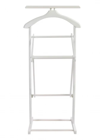 Вешалка костюмная складная В 21Н белый Mebelik 009623