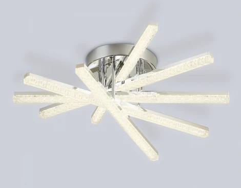 Потолочная люстра светодиодная с ПДУ Ambrella Acrylica Original FA8895 CH хром 65W 3000K-6400K