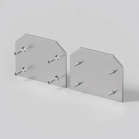 Заглушка торцевая к профилю 2шт Maytoni Technical Accessories for tracks Trinity TRA005MPEC-S(N)