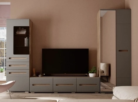 Тумба для ТВ Наоми БТС ТБ-17, графит 00-00025916