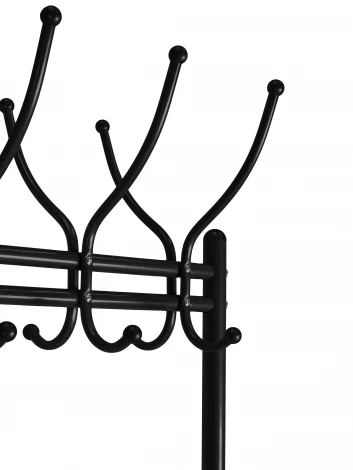 Вешалка напольная М 12М чёрный Mebelik 009748