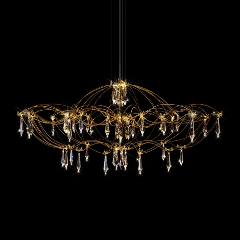 Подвесная люстра светодиодная Loft It Mira 10586/900 Gold Asfour