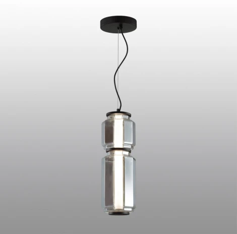 Подвесной светильник Odeon Light Jam 5408/20L черный/дымчатый/металл/стекло/акрил LED 20W 3000K 1480Лм (220V, на тросе)