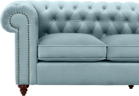 Диван Chester Classic ОГОГО (арт.344516), (Ткань/Голубой)