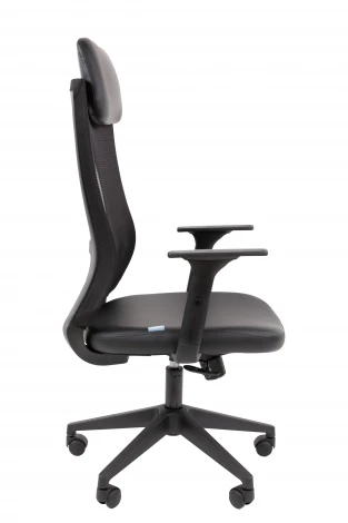 Офисное кресло Chairman 500LT Россия экокожа черный/TW-01 черный 7187909