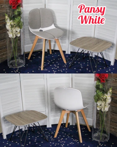 Обеденный стул M-City PANSY WHITE