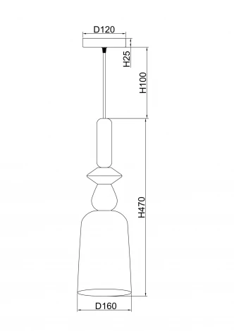 Подвесной светильник Freya Lova FR5148PL-01CG