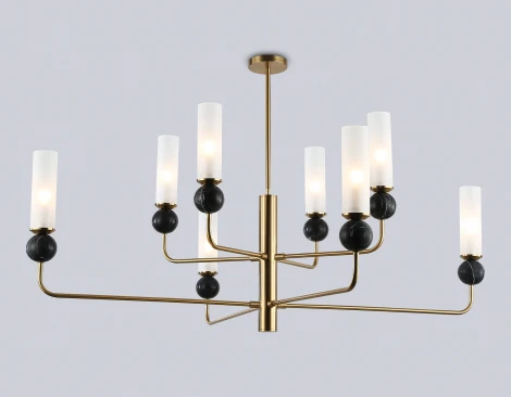 Потолочная люстра на штанге с мрамором Ambrella Ceramo Modern LH53264