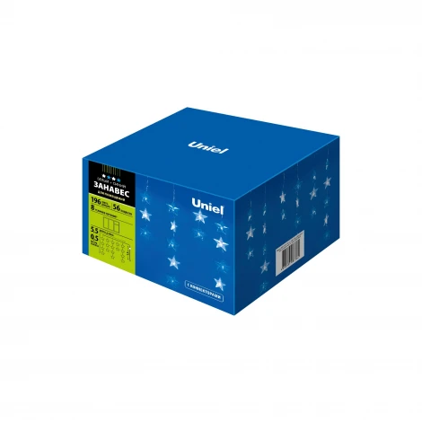 Гирлянда Uniel ULD-E5505-196/DTK WHITE-BLUE IP20 STARS-1
