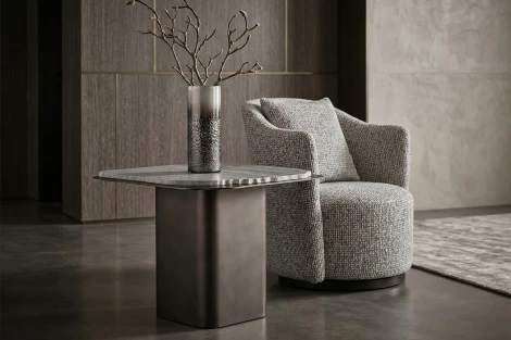 Стол журнальный Травертин (Travertine) 60*60*48см Garda Decor 58DB-04056