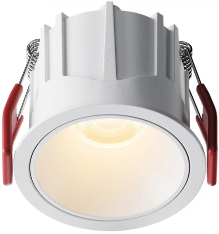 Встраиваемый светильник Maytoni Alfa LED DL043-01-10W2.7K-RD-W (220V, круглые)