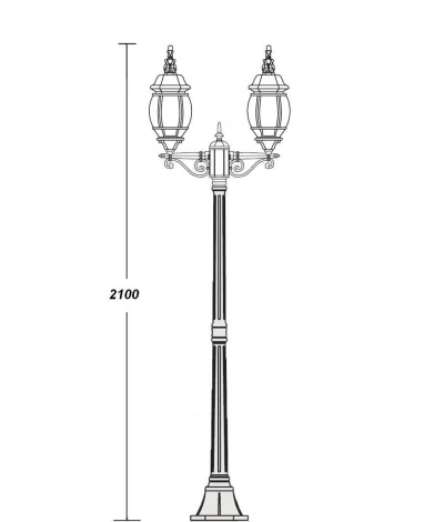 Наземный фонарь Oasis Light America L W 83408L A