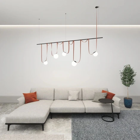 Трековый светильник 48V Denkirs Belty Orb DK5552-BK (LED, шар)