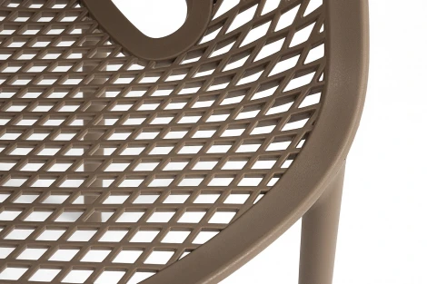 "Беллини" стул пластиковый, цвет бежево-коричневый 4SIS 203046 B-brown