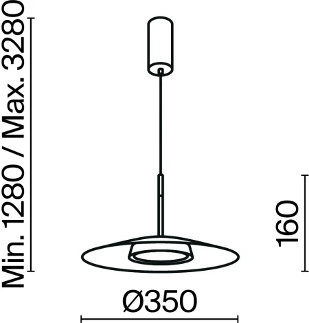 Подвесной светильник Maytoni El MOD041PL-L15B3K1 (LED, 220V, на проводе, круглые)