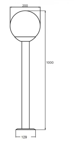 Наземный фонарь Oasis Light INOX 75304-1000 SS