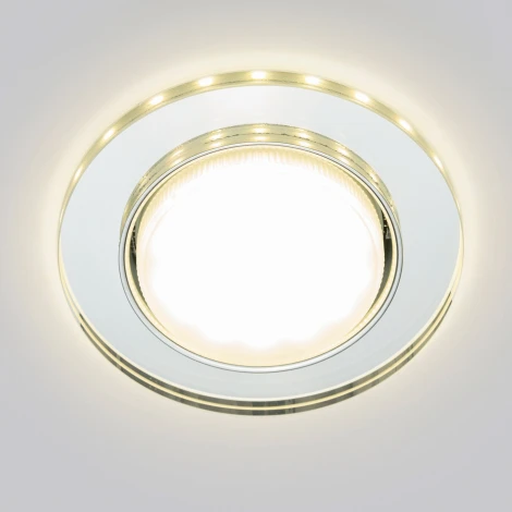Встраиваемый точечный светильник Fametto Luciole DLS-L159 GX53 CHROME/GLASSY (220V, круглые)