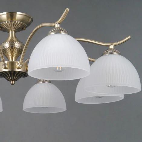 Потолочная люстра на штанге ILLUMICO IL0896-8CSQ-26 AB ELITE