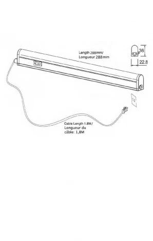 Точечный накладной светодиодный линейный светильник Lucide Kinny-led 79149/04/31