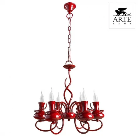 Подвесная люстра Arte Lamp Vaso A6819LM-6RD