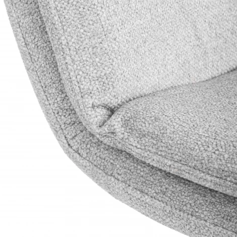 Кресло лаунж Oslo/Осло крестовина, велюр/букле, VT shape silver Tetchair 25433