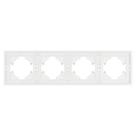 Рамка пластиковая FRM-TENDO-SFPL-4-WH (Arlight, Матовый белый) 054656